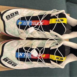 Salomon XT-4 OG. White Aurora Topography